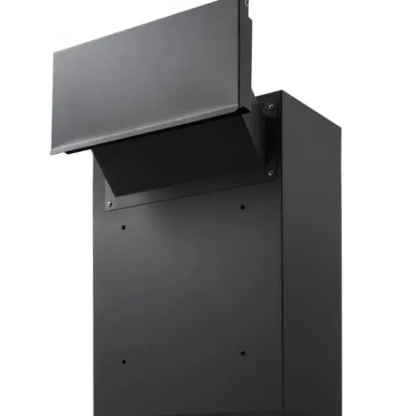 Hot Väggmonterad Drop Box 12,5x6,3x16,9", Brevlåda med Kodlås, Svart Postlådor & Brevlådor