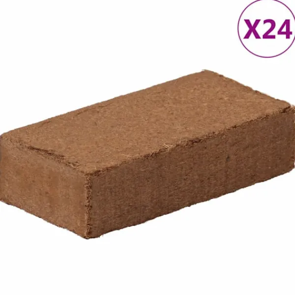 Block i kokosfiber 24 st 650 g vardera 15,6 kg total Jord & Sand