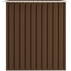 vidaXL Förvaringsbod brun 257x205x178 cm stål - Förråd & Redskapsbodar