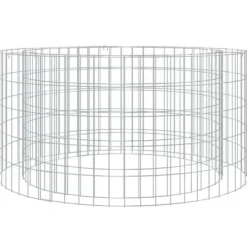vidaXL Gabion öppen spis Ø 100 cm Galvaniserat järn, Gabion öppen spis, Gabion utomhus spis, Rund Gabion öppen spis, Öppen spis 153560