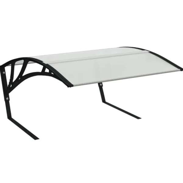 vidaXL Garage för robotgräsklippare svart 80x101x46 cm
