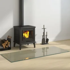 Online Glasskiva för öppen spis rektangulär 120x50 cm - Glas Tillbehör Till Vedeldade Kaminer & Öppna Spisar