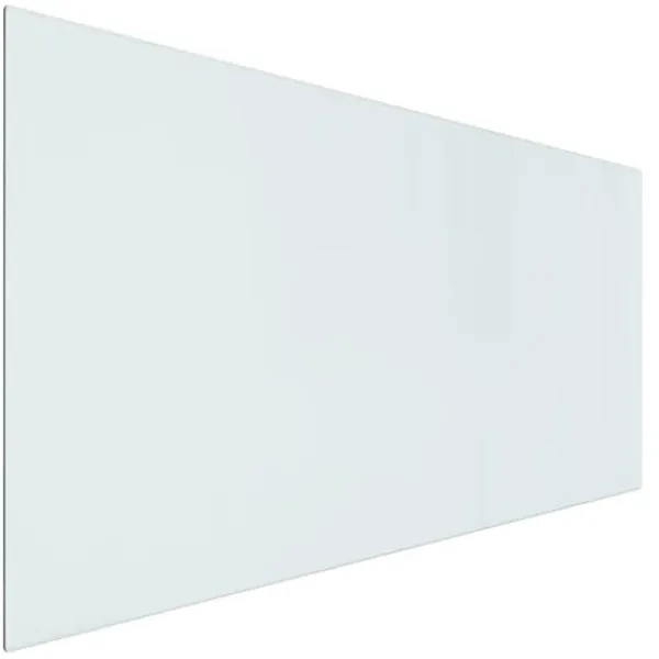 vidaXL Glasskiva för öppen spis rektangulär 120x60 cm - Glas