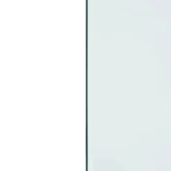 vidaXL Glasskiva för öppen spis rektangulär 120x60 cm - Glas