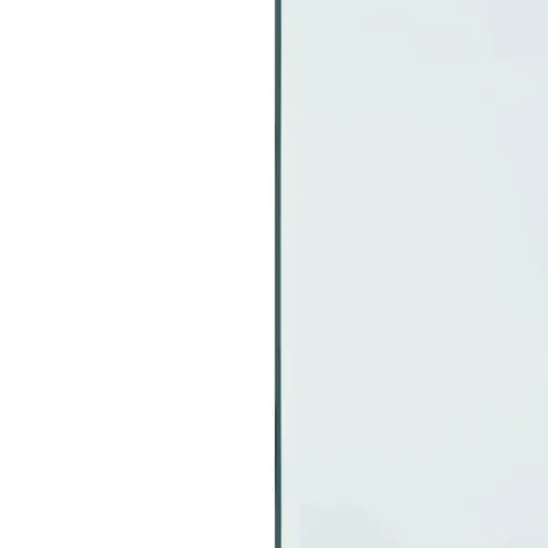 vidaXL Glasskiva för öppen spis rektangulär 120x60 cm - Glas