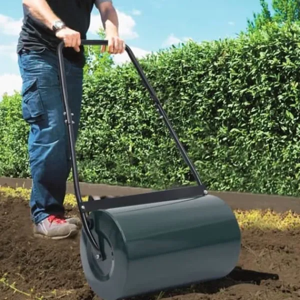 Clearance Gräsmatta rulle Grön och svart 63 cm 50 L Trädgårdsverktyg