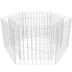 Sale Hexagonal planteringsgabion upphöjd 100x90x50 cm - Krukor & odlingslådor Krukor & Växtbehållare