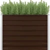 vidaXL Högbädd Blomkruka Krukhållare Växtkruka Planteringslåda Veranda Trädgård Balkong Patio Terrass Gård 45712