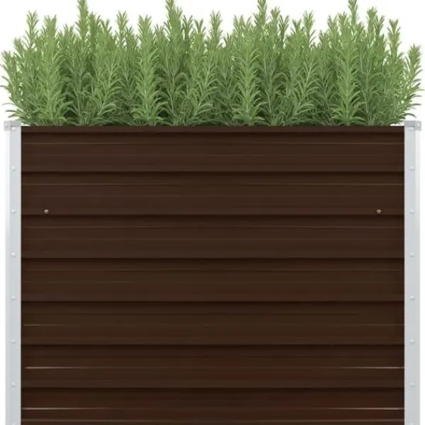 vidaXL Högbädd Blomkruka Krukhållare Växtkruka Planteringslåda Veranda Trädgård Balkong Patio Terrass Gård 45712