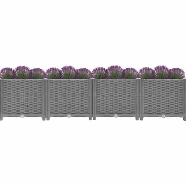 vidaXL Högbädd, Grönsaks- och Örtsland, Trädgårdsplanteringslåda, Utomhusblomkruka, Låda 153296