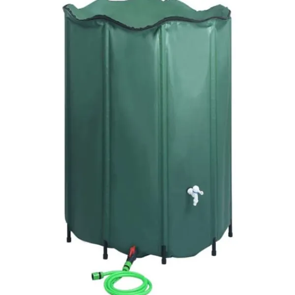 Discount hopfällbar regnvattentank med kran 1250 L Regntunnor