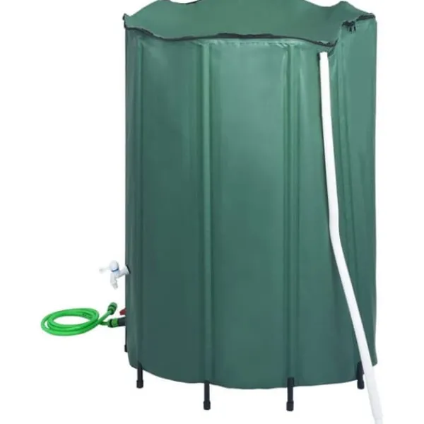 Discount hopfällbar regnvattentank med kran 1250 L Regntunnor