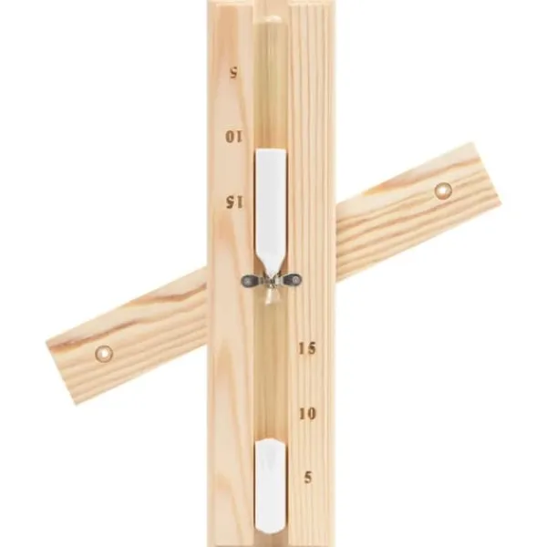 Clearance 2-i-1 Bastutermometer & hygrometer sandur set massiv furu - Bastutillbehör Bastu