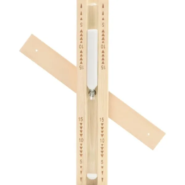 Hot 2-i-1 Bastutermometer & hygrometer sandur set massiv furu Bastu