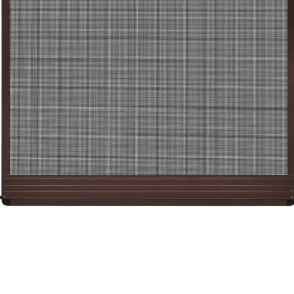 vidaXL Insektsnät med gångjärn för dörrar 100 x 215 cm brun - Husdörrar