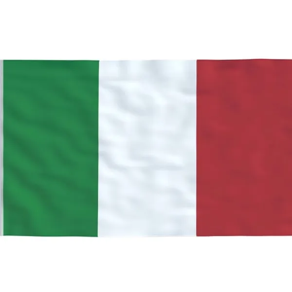 vidaXL Italiens flagga och flaggstång 6,23 m aluminium
