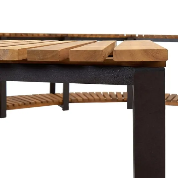vidaXL Kant till spabad 273x53 cm massivt akaciaträ