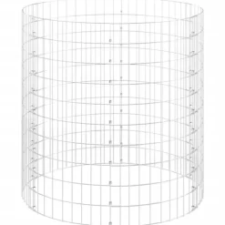 vidaXL Kompost Ø100x100 cm galvaniserat stål - Komposterare