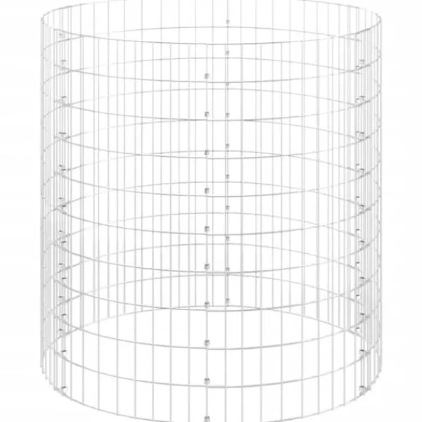 vidaXL Kompost Ø100x100 cm galvaniserat stål - Komposterare