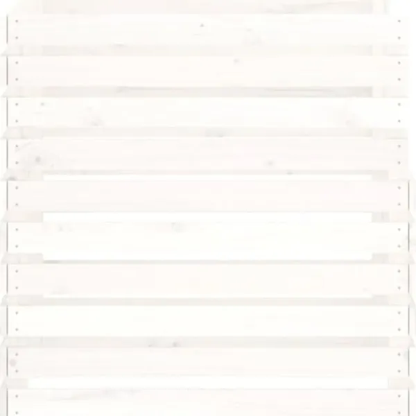 vidaXL Kompostlåda vit 80x80x78 cm massiv furu - Komposterare