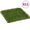 Sale Konstgräsplattor 11 st grön 30x30 cm - Artificiell flora Trädgårdsprydnader