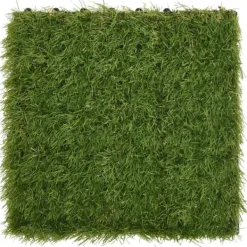 Sale Konstgräsplattor 11 st grön 30x30 cm - Artificiell flora Trädgårdsprydnader