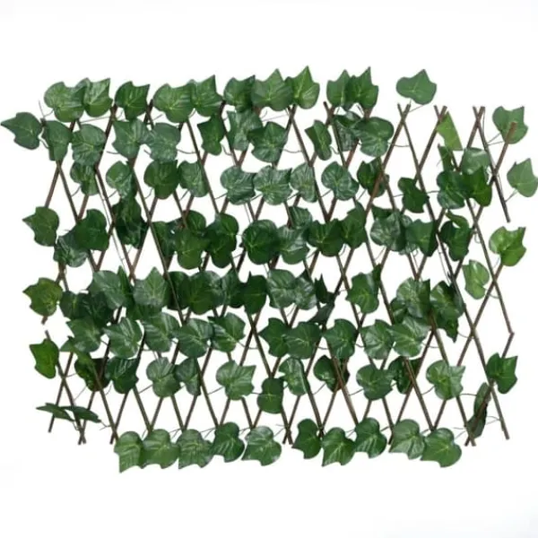 vidaXL Konstväxt druvblad spaljé expanderbar grön 190x60 cm - Staket