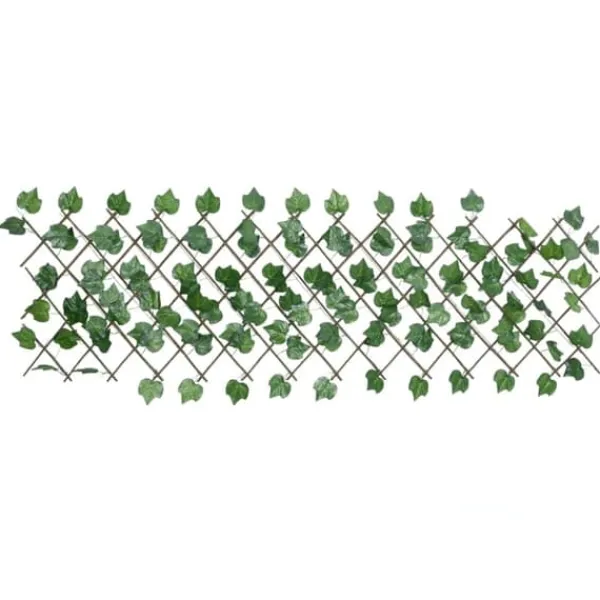 vidaXL Konstväxt druvblad spaljé expanderbar grön 190x60 cm - Staket