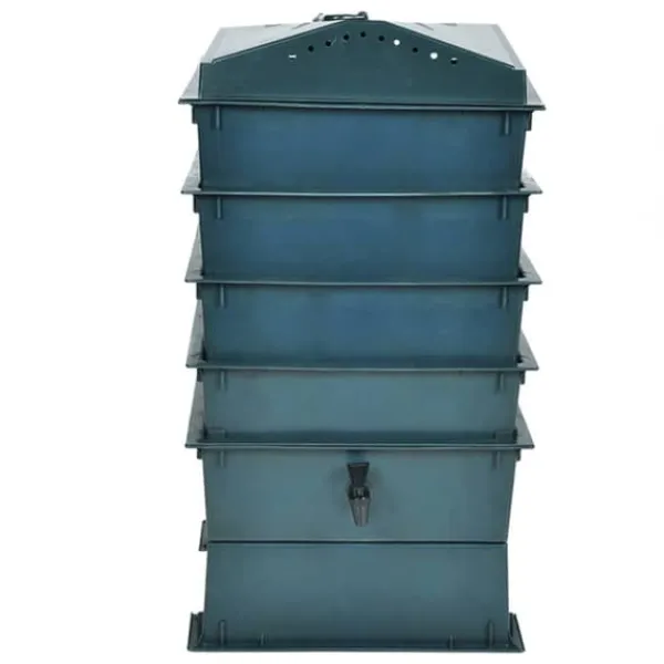 vidaXL Maskkompost 4 brickor 42x42x60 cm - Tillbehör för trädgårdsskötsel
