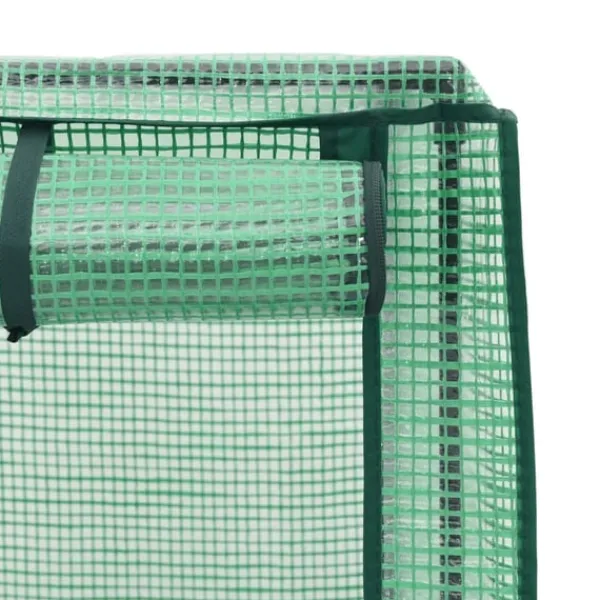 vidaXL Odlingslåda med växthusöverdrag rottinglook 160x40x153 cm