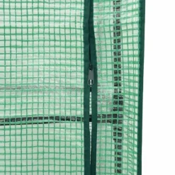 vidaXL Odlingslåda med växthusöverdrag rottinglook 120x40x138 cm