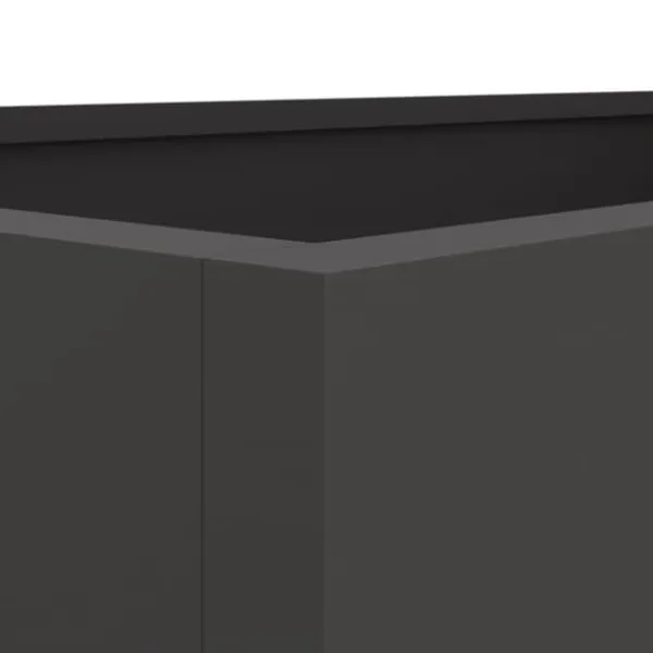 vidaXL Odlingslåda svart 62x40x39 cm kallvalsat stål - Krukor & odlingslådor