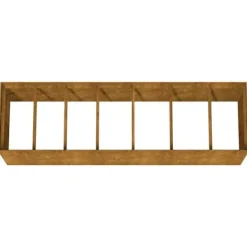 vidaXL Odlingslåda 280x80x80 cm rosttrögt stål - Krukor & odlingslådor