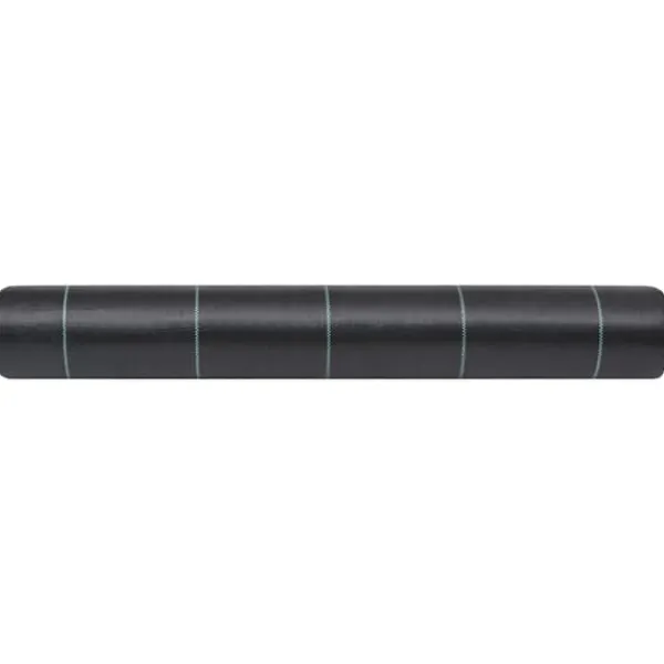 vidaXL Ogräsmatta svart 1x200 m PP - Trädgårdstyg