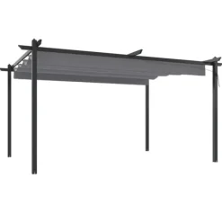 Outlet Paviljong med infällbart tak 4x3 m antracit - Partytält & paviljoner Tält & Lusthus