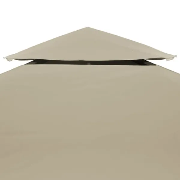 Hot Paviljongtak 310 g/m² 3 x 3 m beige - Tak till partytält & lusthus Tält & Lusthus