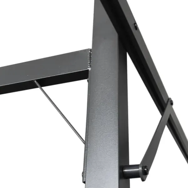 vidaXL Pergola med infällbart tak antracit 395x292x230 cm - Partytält & paviljoner