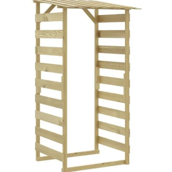 vidaXL Pergola med tak 100x90x200 cm Impregnerad furu 318380