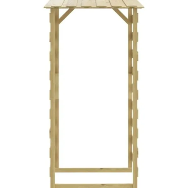 vidaXL Pergola med tak 100x90x200 cm Impregnerad furu 318380