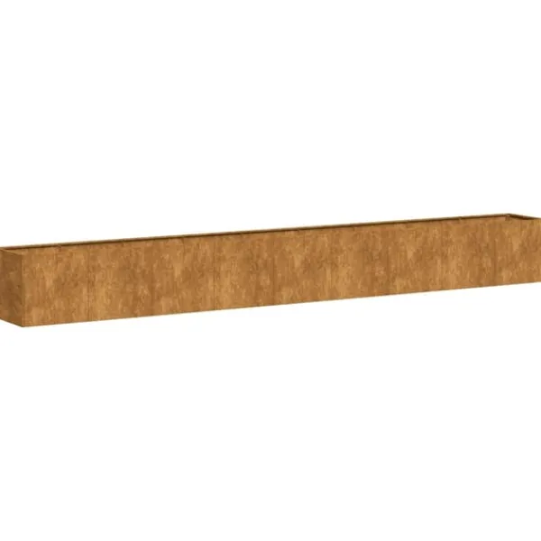 vidaXL Planteringskärl rostig 360x40x40 cm väderbeständigt stål