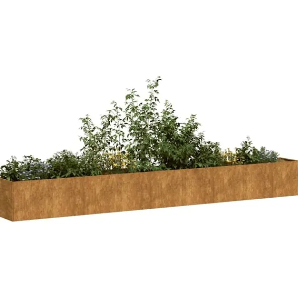 vidaXL Planteringskärl rostig 360x40x40 cm väderbeständigt stål