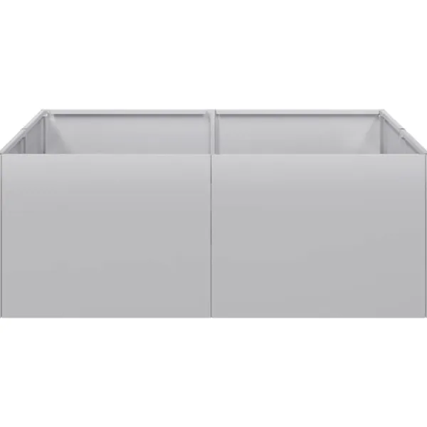 Planteringskärl 80x80x30 cm galvaniserat stål Krukor & Växtbehållare