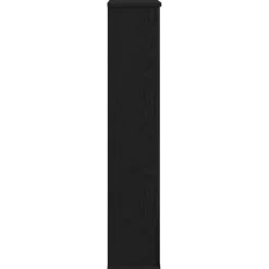 Öppen spis infattning svart ek 100x20x100 cm konstruerat trä Öppna Spisar