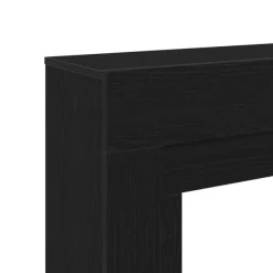 vidaXL Öppen spis infattning svart ek 100x30x87,5 cm konstruerat trä