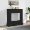 Best Öppen spis infattning svart ek 90x30x90 cm konstruerat trä Öppna Spisar