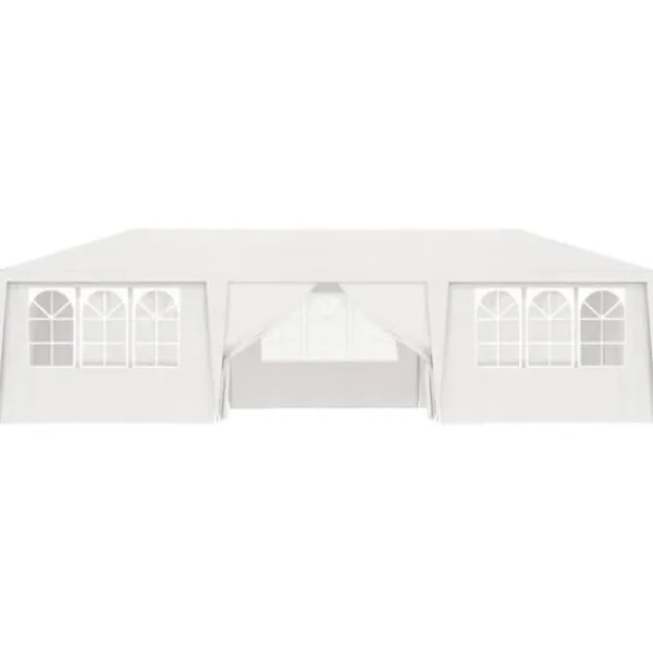 vidaXL Professionellt partytält med väggar 4x9 m vit 90 g/m² - Partytält & paviljoner