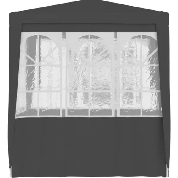 vidaXL Professionellt partytält med väggar 2x2 m antracit 90 g/m² - Partytält & paviljoner