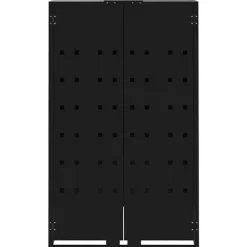 Clearance Skjul för sopkärl för 4 platser svart 276x79x117 cm stål Skjul, Garage & Carports