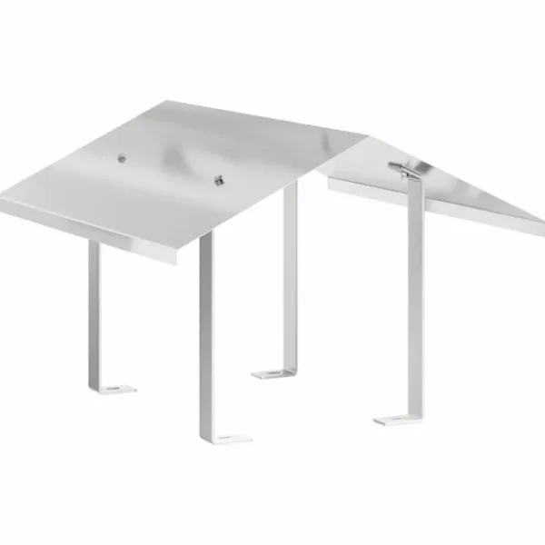 vidaXL Skorstenshuv silver 50 x 60 x 37 cm Rostfritt stål