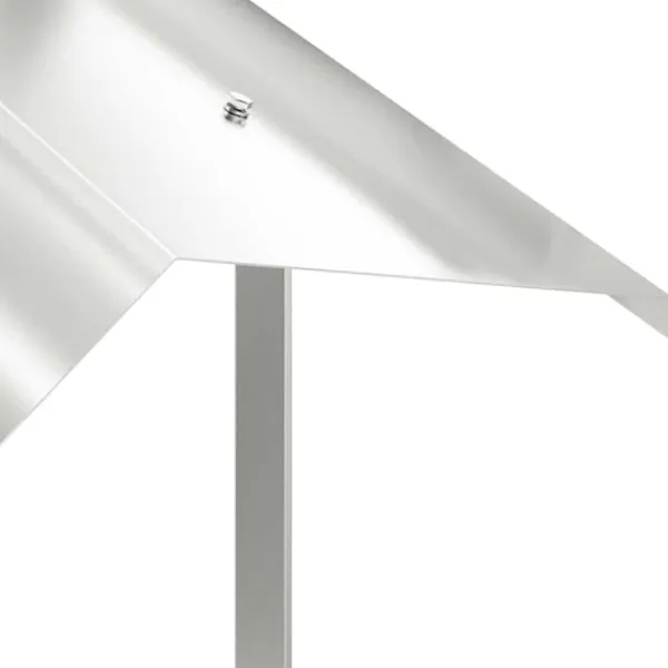 vidaXL Skorstenshuv silver 50 x 60 x 37 cm Rostfritt stål